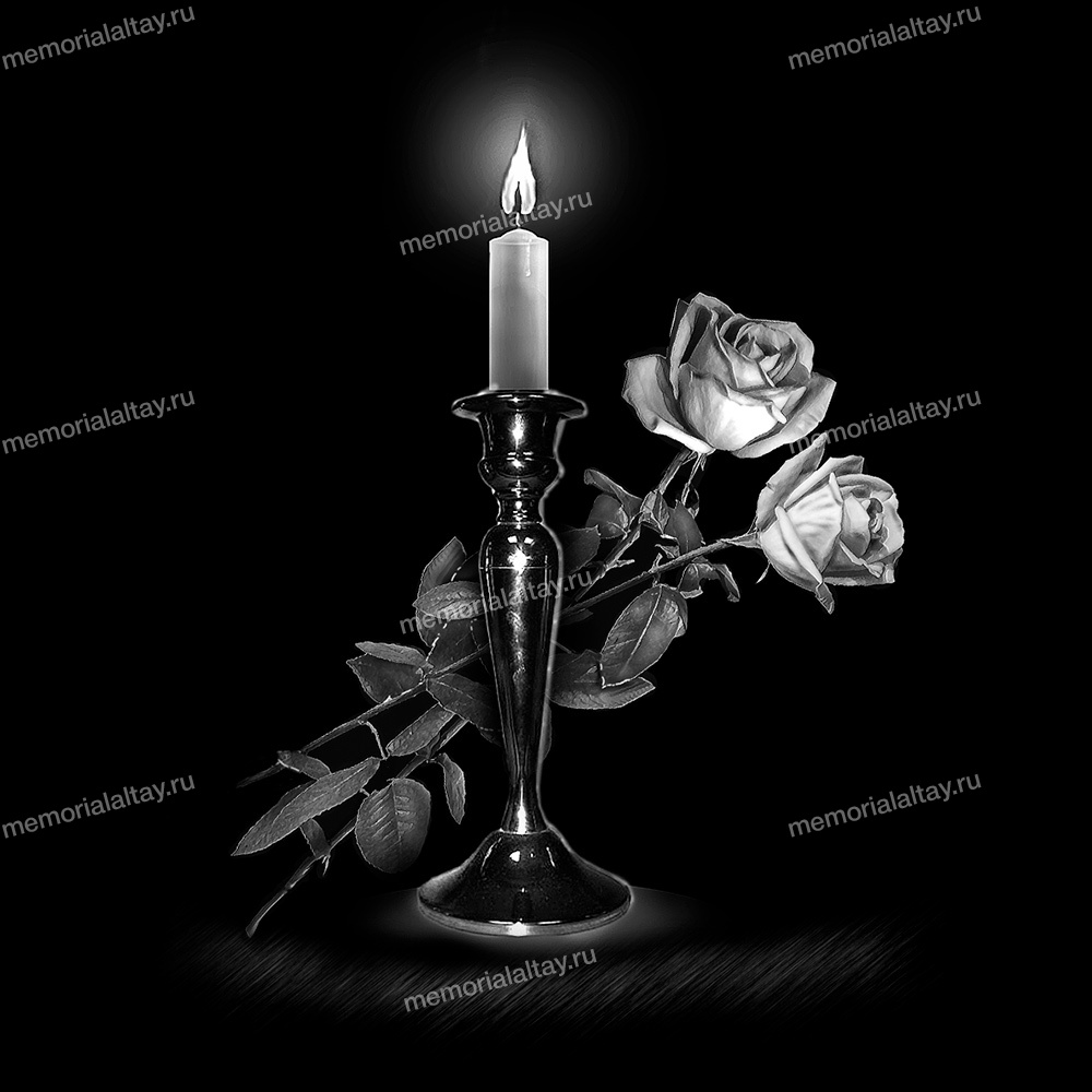 Розы со свечой