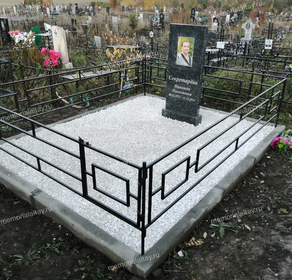 Благоустройство могил от компании "Мемориал Алтай"