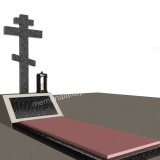 Макет памятника с крестом